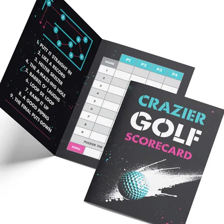 Crazy Golf Scorecard