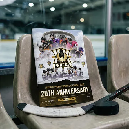ice hockey anniversary matchday booklet