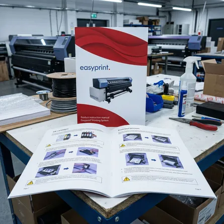 machine instruction manual guide print booklet