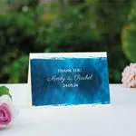 Marine Blue Thank You card
