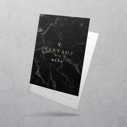  Waterproof printed menu