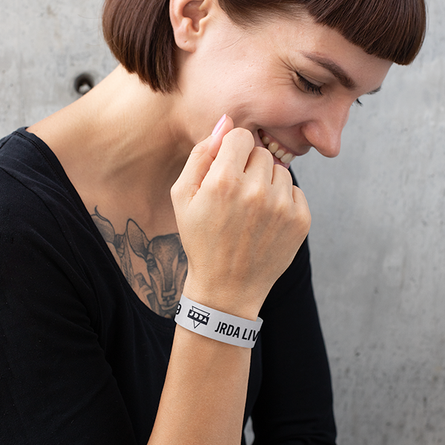 Grey Paper Wristband