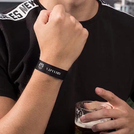 black tyvek wristband