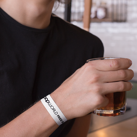 White Pop World Wristbands