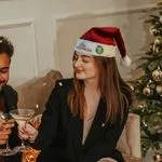 party printed Santa hats