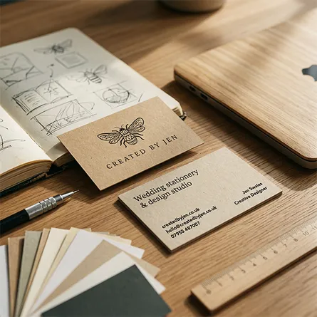 personalised kraft business card