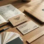 personalised kraft business card