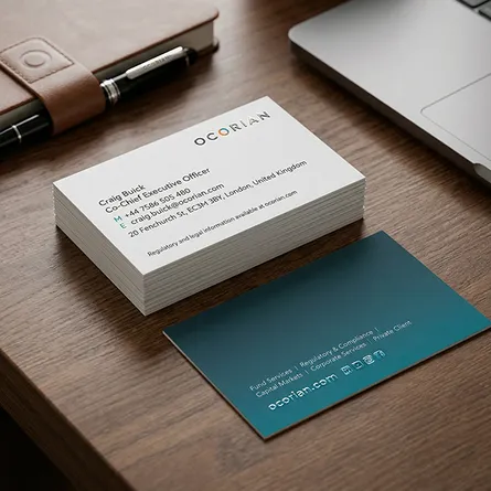 personalised spot uv printed business cards