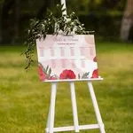 Poppy flower wedding plan