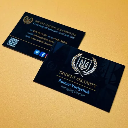 Spot UV Business Cards election stickers