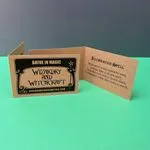 print kraft folded business card