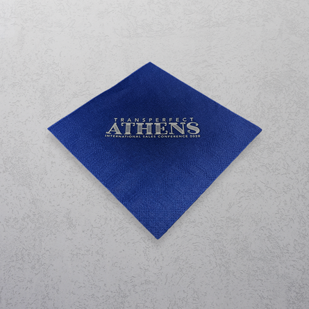 Printed Blue Napkin