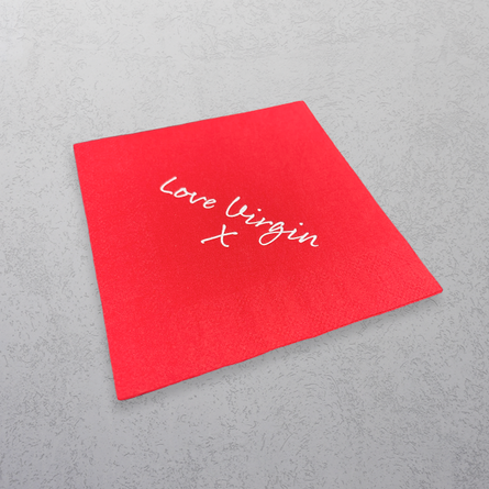 Printed Red Napkin