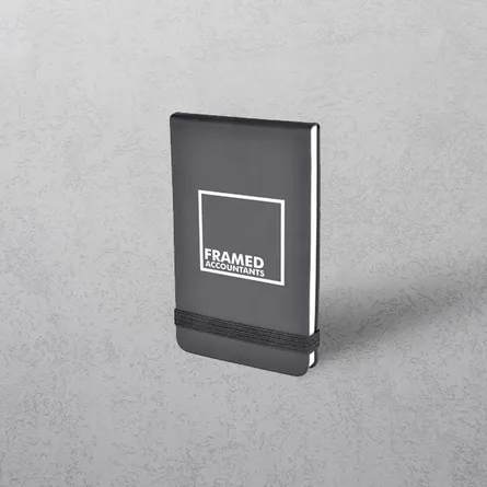 Printed Black Mini Notebook