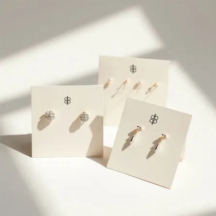 printed jewellery card