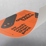 Orange Neon Day Glo Poster printing