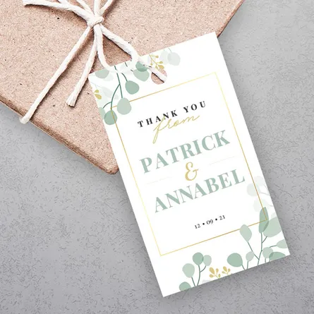 Printed Thank you Tags