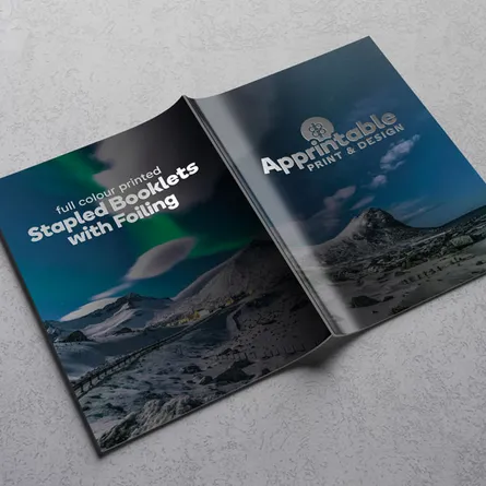 foiled stapled book covers