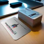 Round cornered Cheap Business cards