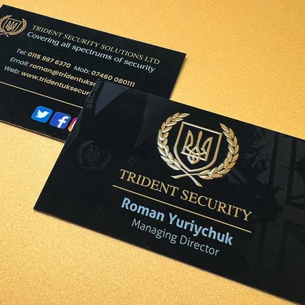spot uv business card