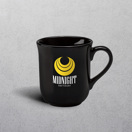 Apprintable Black Bell Shaped Mug
