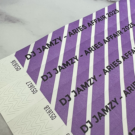 prurple strip wristband