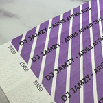 prurple strip wristband