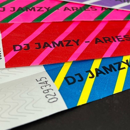 printed mix strip wristband