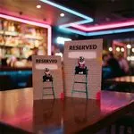 strut cards reserved table sign