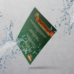 Waterproof menu printing