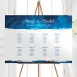 Marine Blue Wedding Table Plan