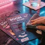 wipeable waterproof bar menu