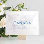 Wedding table name card Canada