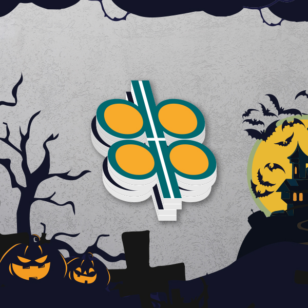 Custom shaped Halloween foamex sign