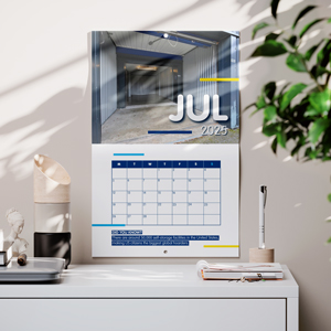 Promotional wall calendar