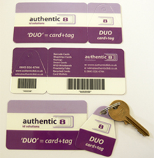 Duo Card & Tag Set with Barcode