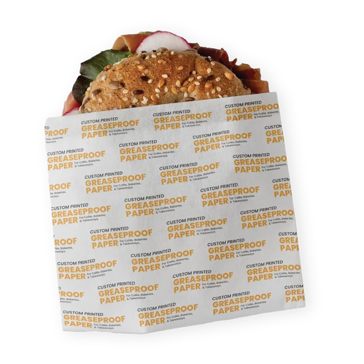 Custom printed greaseproof paper