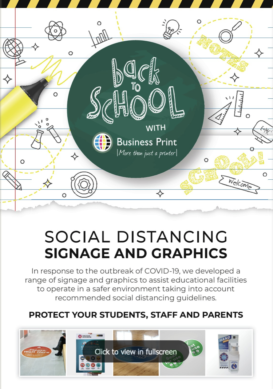 Covid Signage for Schools