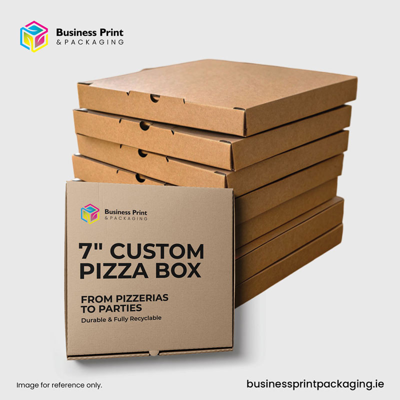 Custom-Printed Pizza Boxes 7 Inch