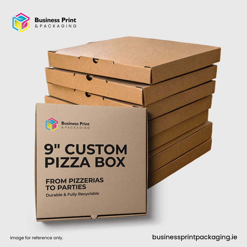 Custom-Printed Pizza Boxes 9 Inch