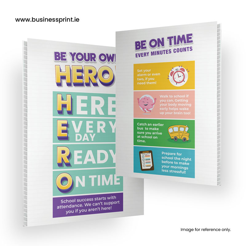 School Attendance Print Designs