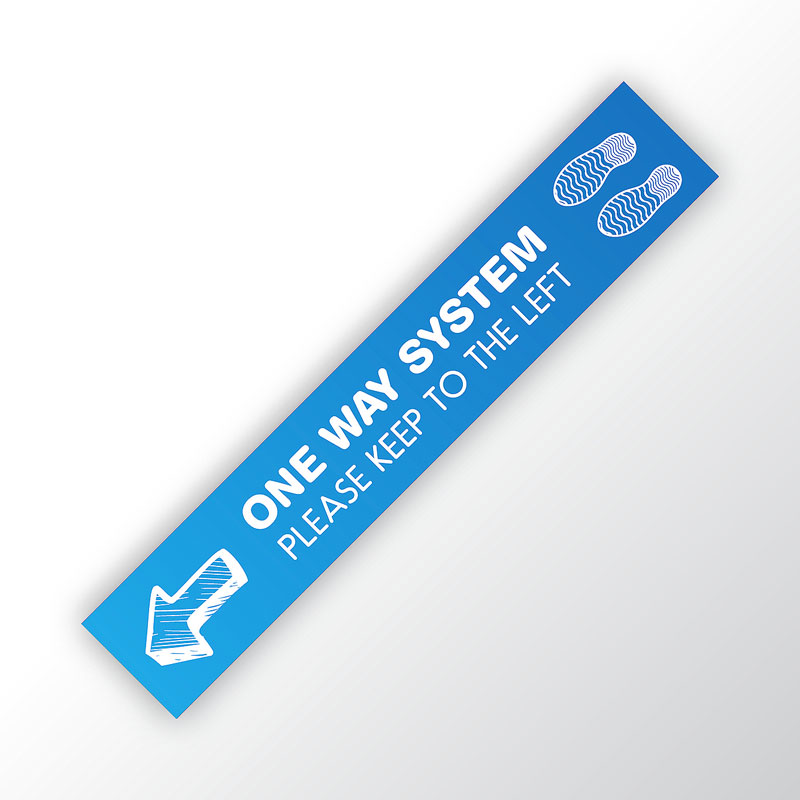 One Way System Strip Sticker One Way System Strip Sticker