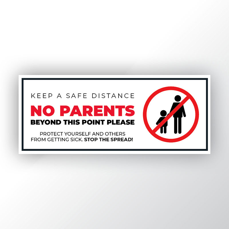No Parents Banner No Parents Banner