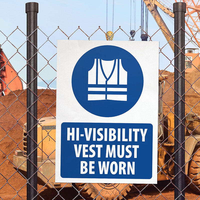 High Visibility Vest Must Be Worn Sign 