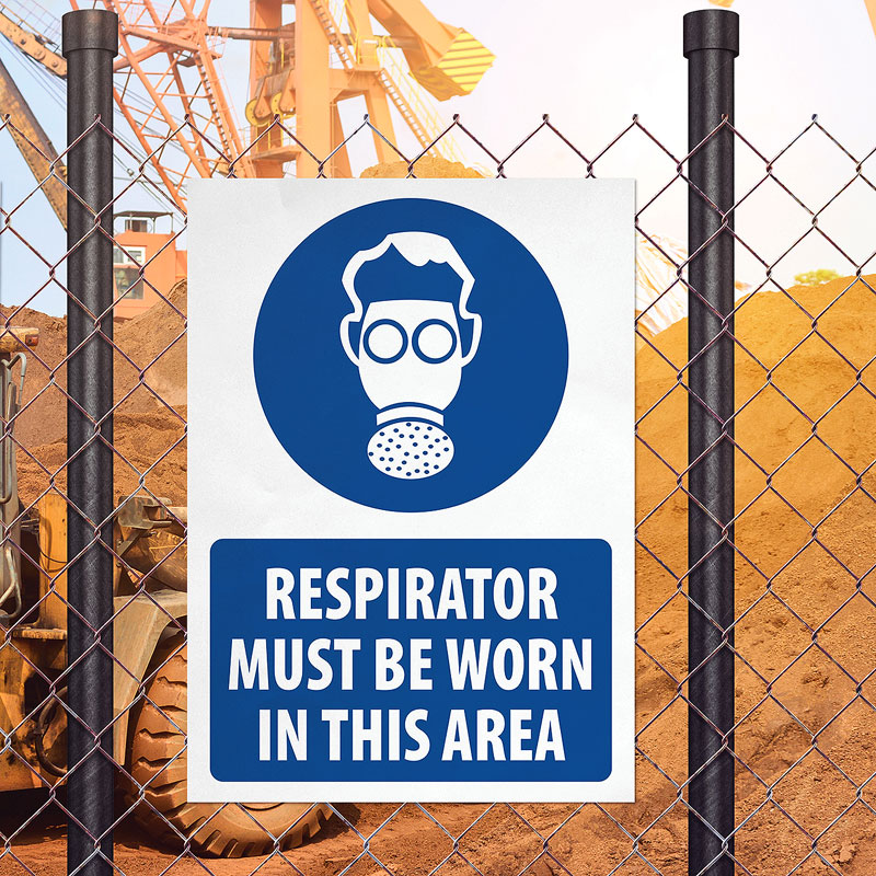 Respirator Must Be Worn Sign