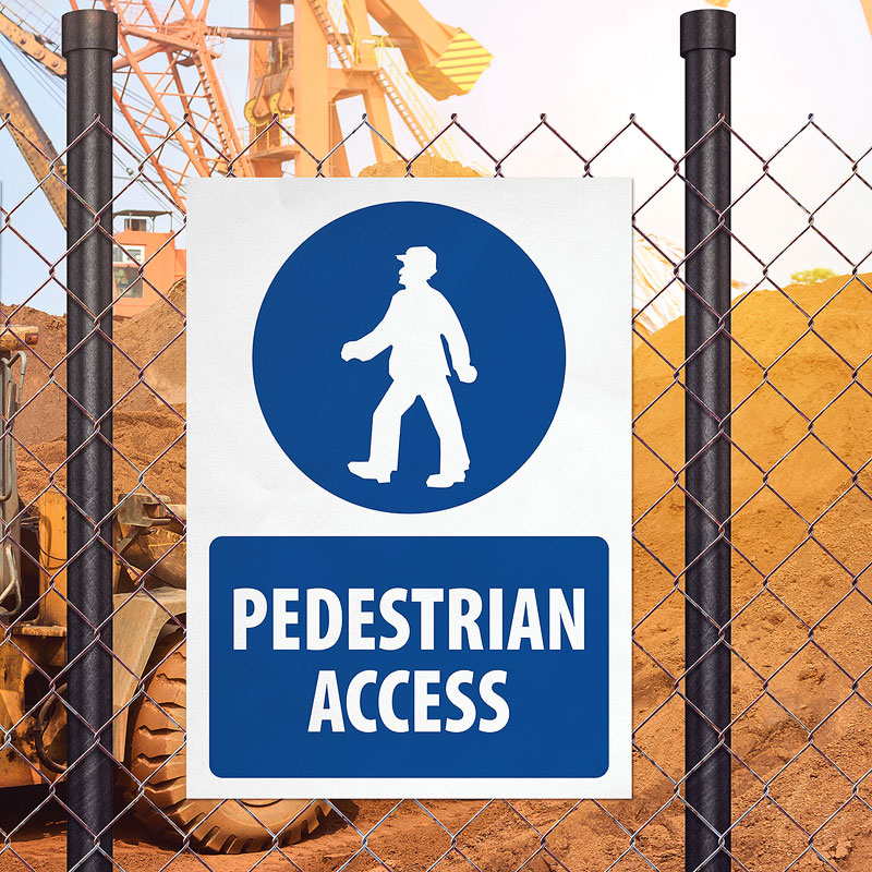 Pedestrian Access Sign