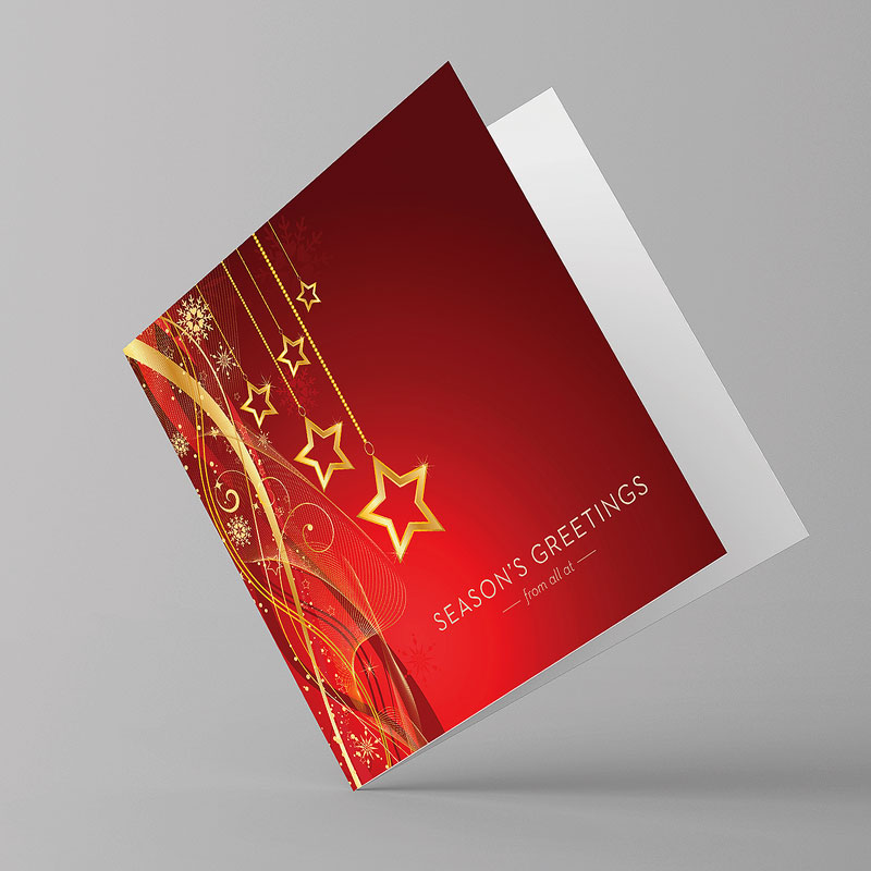 Corporate Christmas Square Cards 