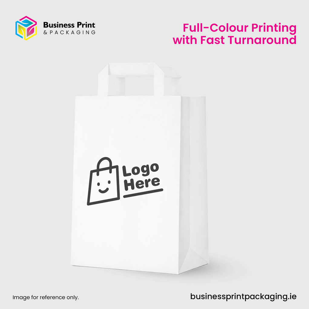 White Tape Handle Paper Bag
