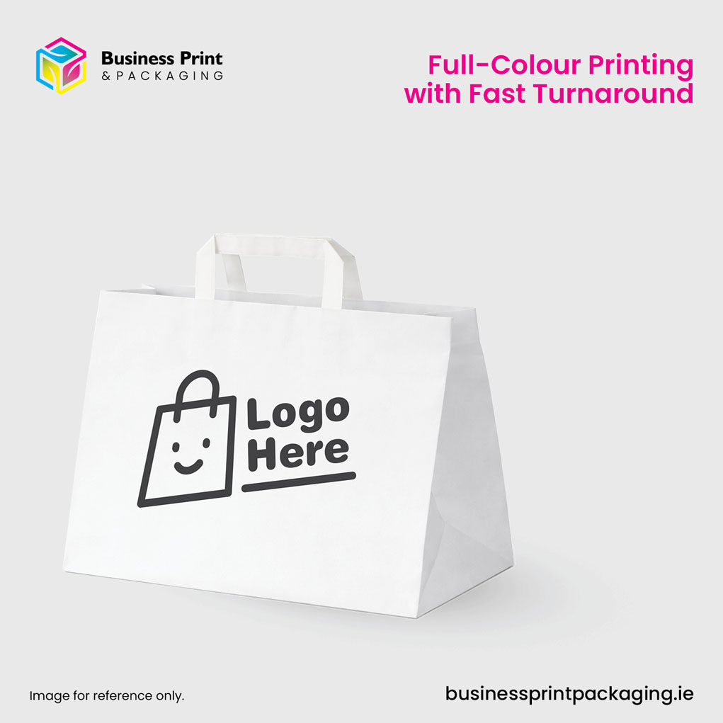 White Tape Handle Paper Bag