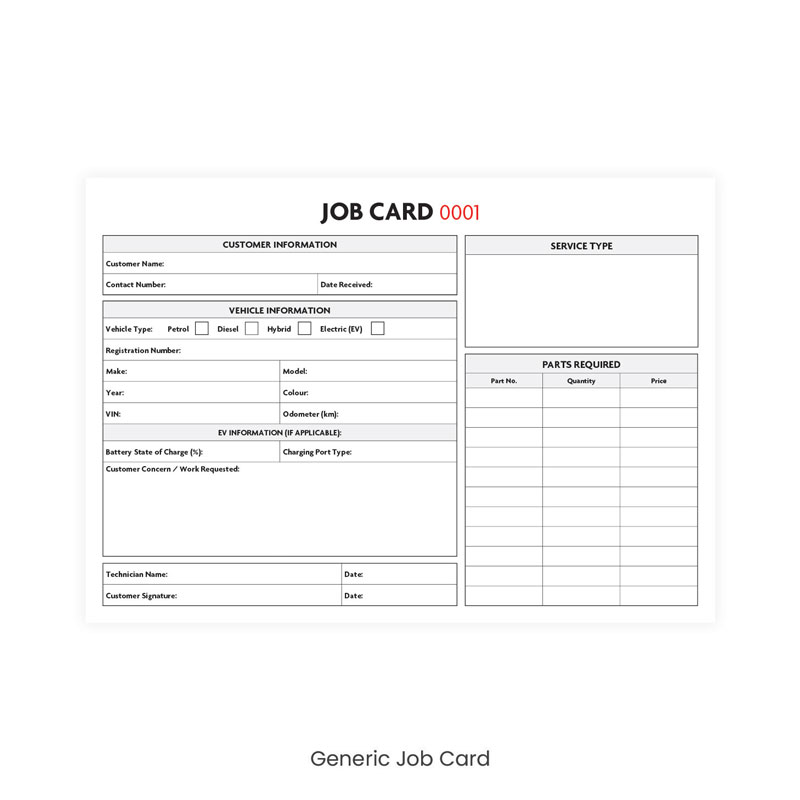 Job Cards